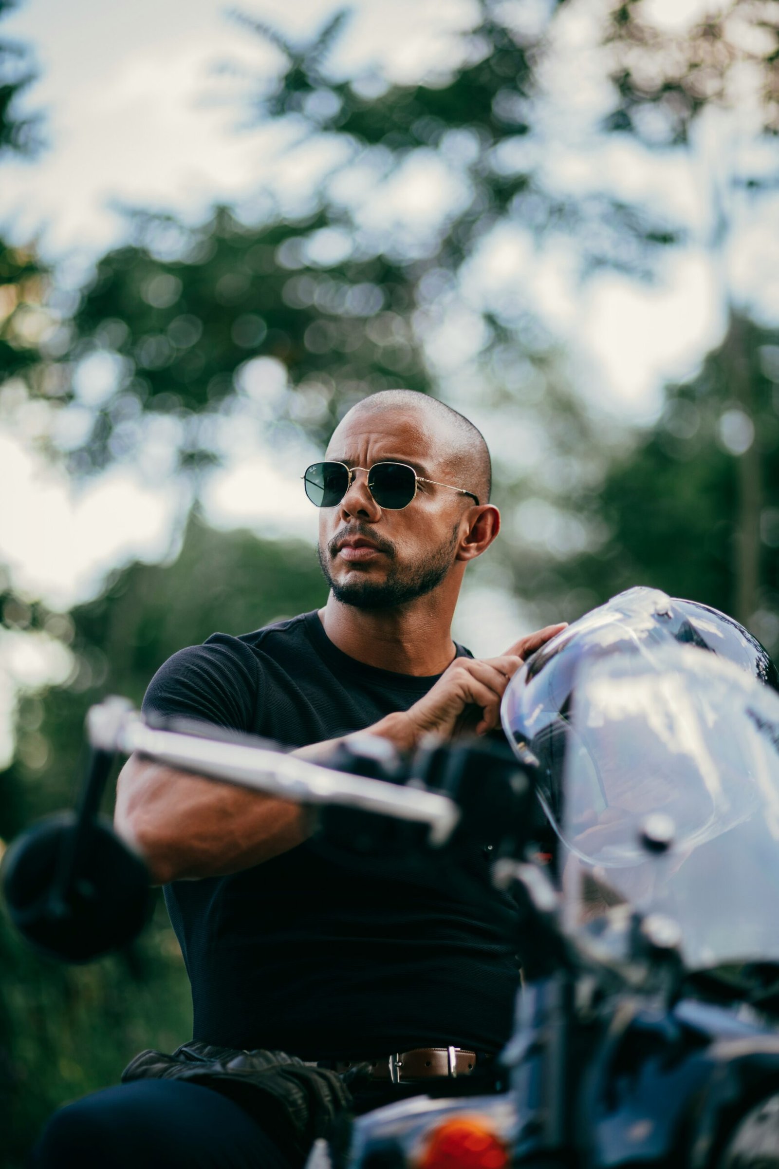 a man wearing sunglasses